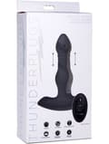 Miniatyrbild 2 av 6: ThunderPlugs: Vibrating & Thrusting Silicone Anal Plug with Remote