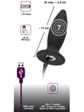 Miniatyrbild 6 av 6: Black Velvets: Rechargeable Plug, Small