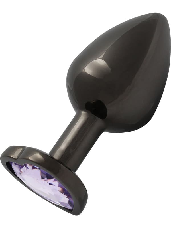 Ouch!: Heart Gem Metal Butt Plug, medium