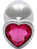 Miniatyrbild 3 av 8: Ouch!: Heart Gem Metal Butt Plug, medium