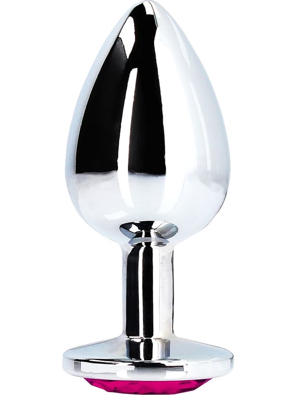 Ouch!: Heart Gem Metal Butt Plug, medium