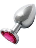 Miniatyrbild 6 av 8: Ouch!: Heart Gem Metal Butt Plug, medium