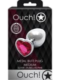 Miniatyrbild 2 av 8: Ouch!: Heart Gem Metal Butt Plug, medium