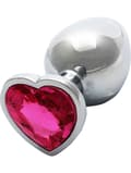 Miniatyrbild 1 av 8: Ouch!: Heart Gem Metal Butt Plug, medium