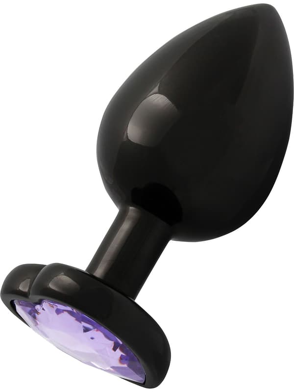 Ouch!: Heart Gem Metal Butt Plug, large