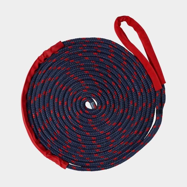Förtöjningslina med förstärkt ögla Robline Palma Elastic, nylon, extra elastisk, Ø14 mm, 10 meter, blå/röd