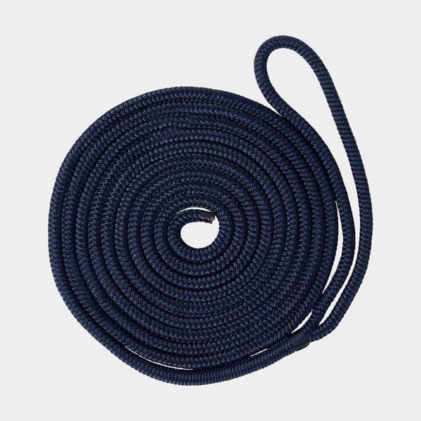 Förtöjningslina med splitsad ögla Robline Vinga, dubbelflätad polyester, Ø14 mm, 6 meter, marinblå