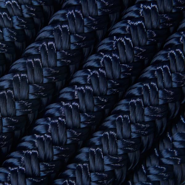 Förtöjningslina med rostfri kaus NOCK Långedrag, 24-flätad polyester, Ø14 mm, 4 meter, marinblå