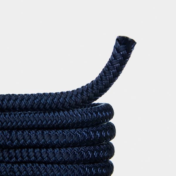 Förtöjningslina med rostfri kaus NOCK Långedrag, 24-flätad polyester, Ø14 mm, 4 meter, marinblå
