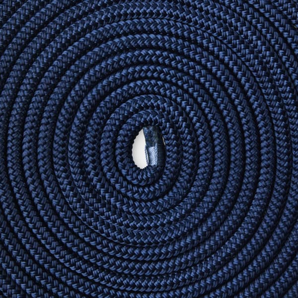 Förtöjningslina med splitsad ögla NOCK Smögen, 16-flätad polyester, Ø12 mm, 6 meter, marinblå