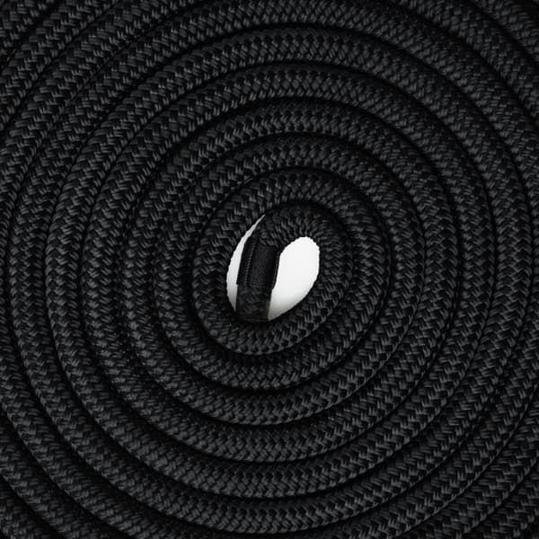 Förtöjningslina med splitsad ögla NOCK Smögen, 24-flätad polyester, Ø14 mm, 6 meter, svart