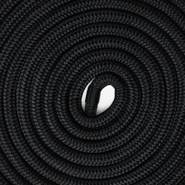 Förtöjningslina med splitsad ögla NOCK Smögen, 16-flätad polyester, Ø12 mm, 8 meter, svart