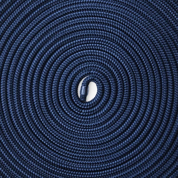 Förtöjningslina med splitsad ögla NOCK Smögen, 16-flätad polyester, Ø10 mm, 20 meter, marinblå