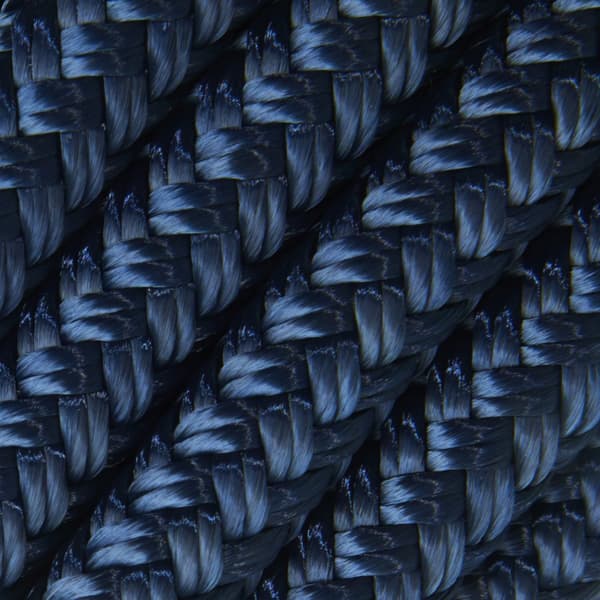 Förtöjningslina med isplitsad karbinhake NOCK Marstrand Klick&amp;Go, 24-flätad polyester, Ø14 mm, 6 meter, marinblå