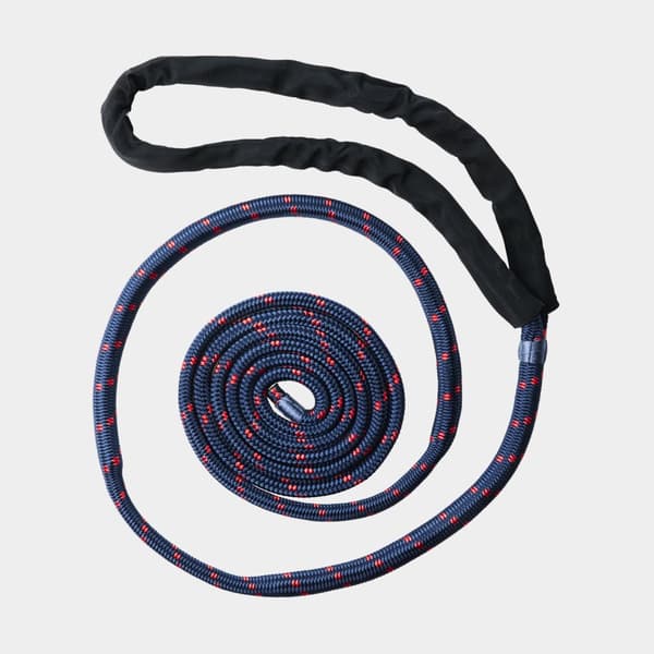 Förtöjningslina med förstärkt ögla NOCK Gullholmen, extra elastisk, 24-flätad nylon, Ø10 mm, 4 meter, blå/röd