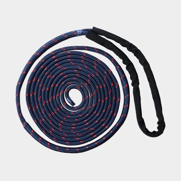 Förtöjningslina med förstärkt ögla NOCK Gullholmen, extra elastisk, 24-flätad nylon, Ø10 mm, 8 meter, blå/röd