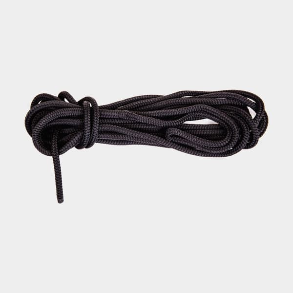 Förtöjningslina med splitsad ögla PolyRopes Flexline, flätad polyester, Ø14 mm, 6 meter, svart