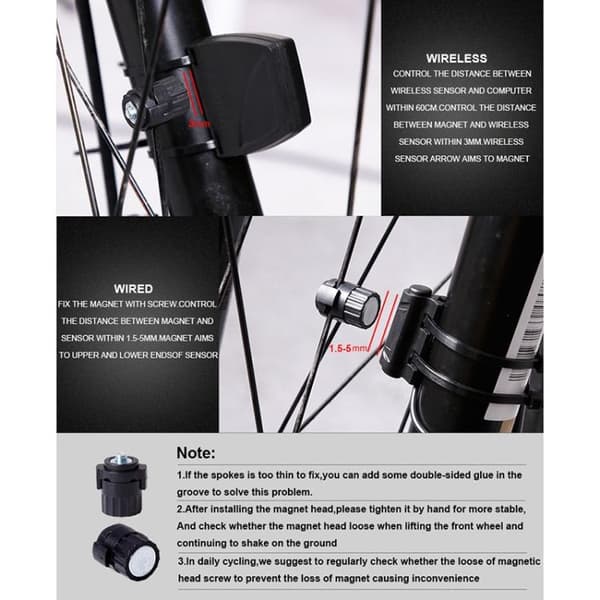 Cykelcomputer / Hastighedsmåler til Cykel