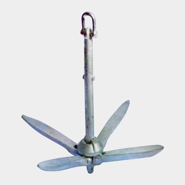 Draggankare 1852-Marine, galvaniserat stål + schackel Ankarutförande: 5.5 kg