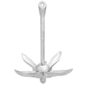 Miniatyrbild 4 av 10: vidaXL Hopfällbart ankare silver 2,5 kg smidbart järn -  Ankare