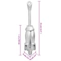 Pikkukuva 8 / 10: vidaXL Taitettava ankkuri hopea 1,5 kg takorauta -  Ankkurit
