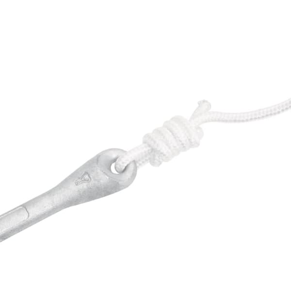 vidaXL Hopfällbart ankare med rep silver 2,5 kg smidbart järn -  Ankare
