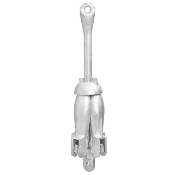 The Living Store Hopfällbart ankare silver 2,5 kg smidbart järn -  Ankare