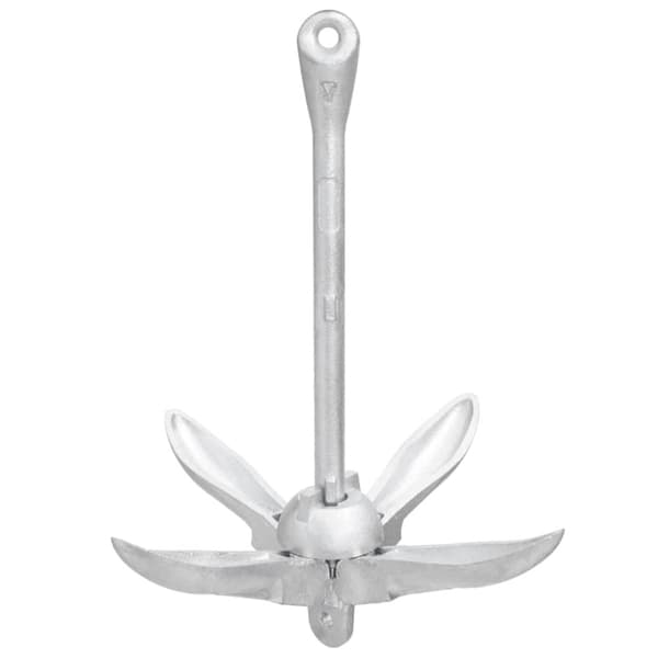 The Living Store Hopfällbart ankare silver 2,5 kg smidbart järn -  Ankare