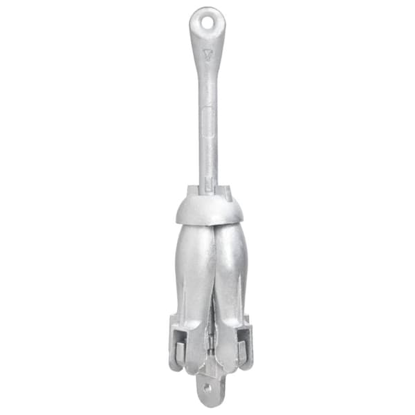 Hopfällbart ankare silver 1,5 kg smidbart järn