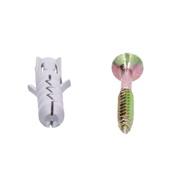 FIX ekspansionsprop fi 8 med skrue 5,0x50 mm polypropylen, pakke med 200 stk.