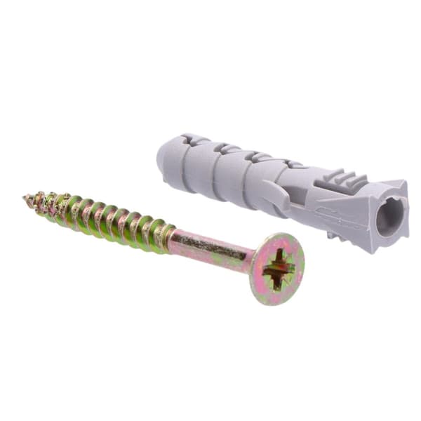 FIX ekspansionsprop fi 8 med skrue 5,0x50 mm polypropylen, pakke med 200 stk.