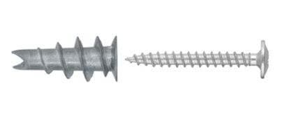 Driva-03 kipsilevytulppa ruuvilla 4,2x32 mm