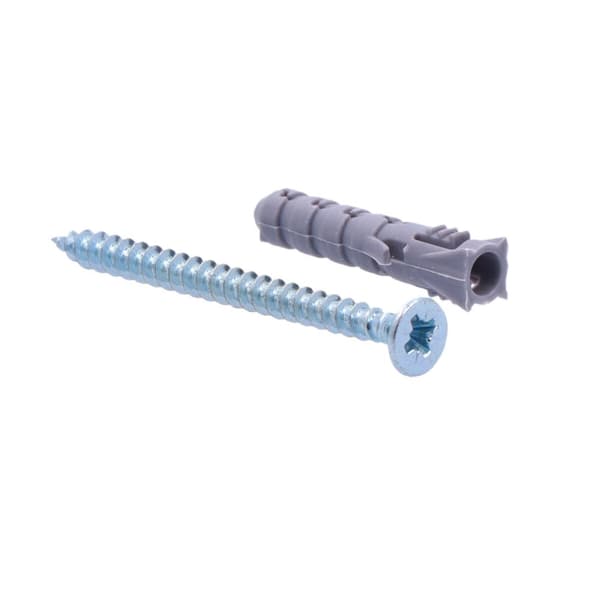 FIX-paisuntatulppa fi 6 ruuvilla 4,0 x 50 mm polypropeenia, 200 kpl pakkaus.
