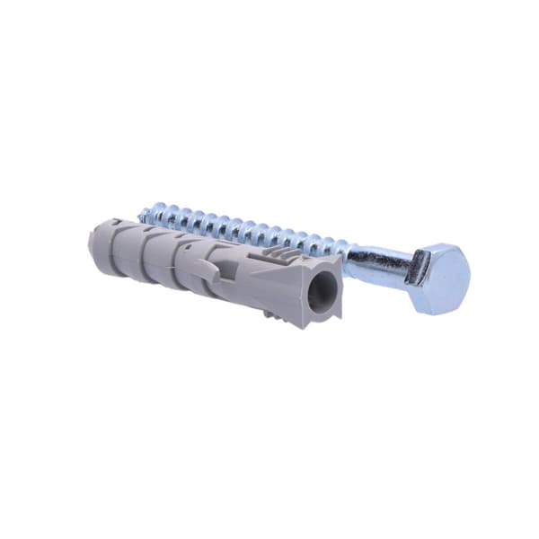 FIX ekspansionsprop fi 12 med sekskantskrue DIN 571 8,0x80 mm polypropylen, pakke med 50 stk.