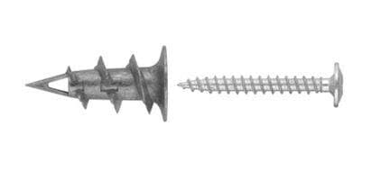 Driva-02 kipsilevytulppa ja ruuvi 4,2x32 mm