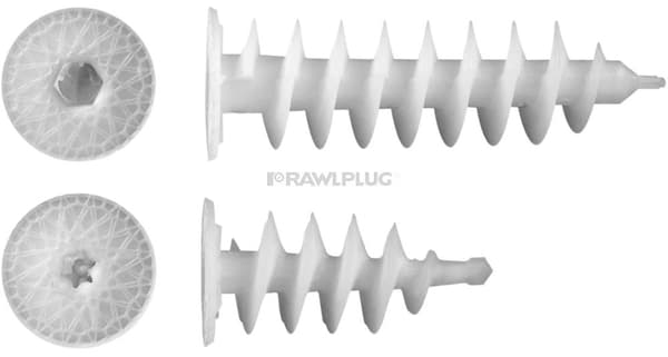 Spiraldyvel til polystyren 80 mm, pakke med 40 stk.