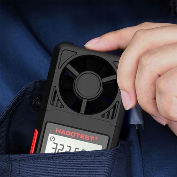 ANEMOMETER MÄTER VINDSTYRKAN MÄTER VOLYM, HASTIGHET OCH TEMPERATUR