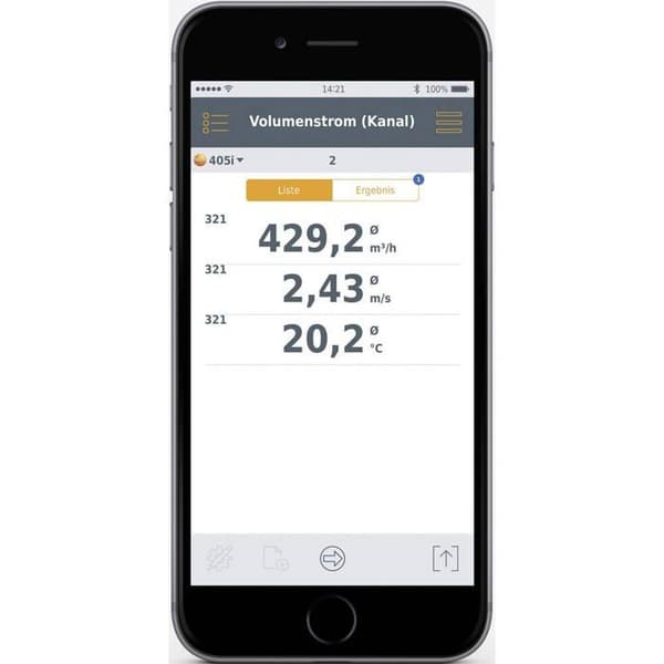 Testo 405i ansluten hettrådsmätare - Testo - Ref.0560 1405 - Maximal intensitet 8 lux - Spänning 36 V