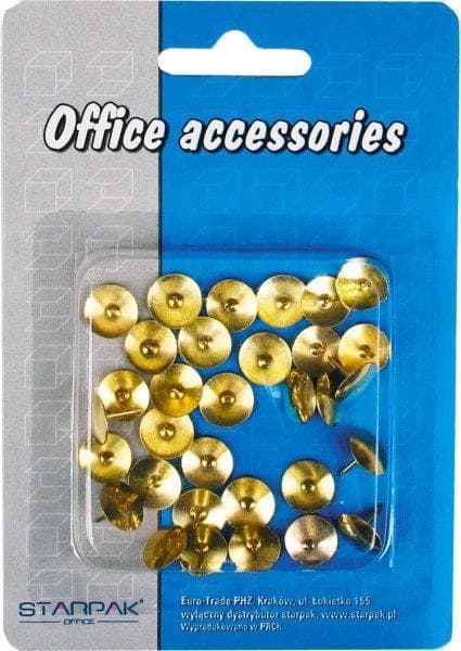 Pushpins gold 30szt.blister Starpak