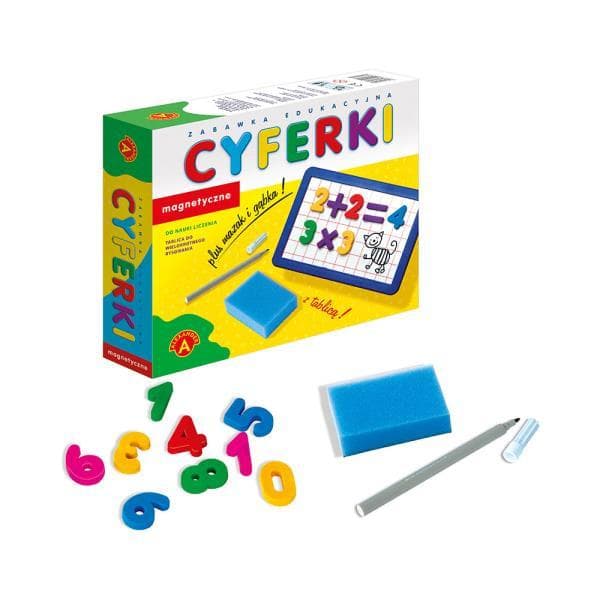 Cyferki magnetyczne z tablicą 0418 ALEXANDER
