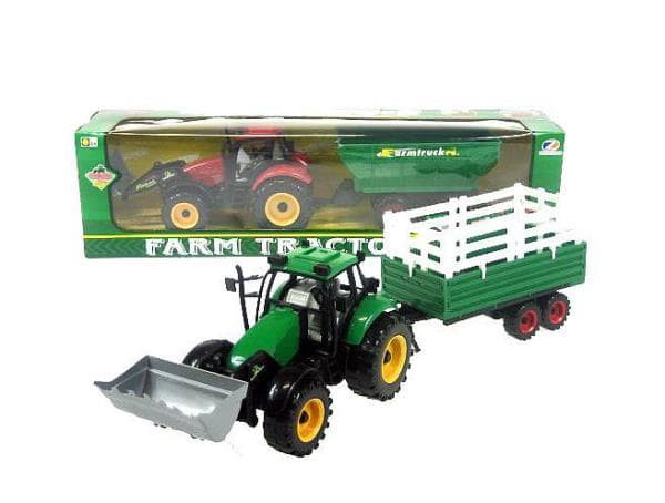 Tractor trailer and shovel in the box HIPO