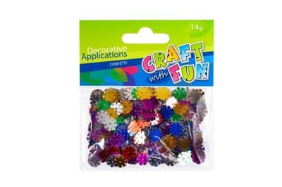 Cekiny metalic kwiaty 10mm 14g Craft with Fun