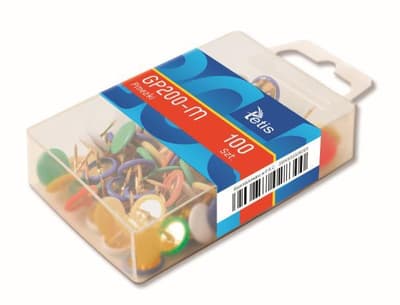 Pinezki kolor mix 100szt p12 GP200-M