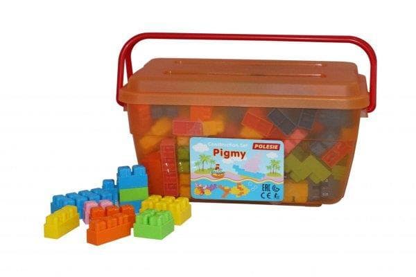 Polesie 50458 Klocki "Malutka" (160 elementów) w skrzynce w siatce