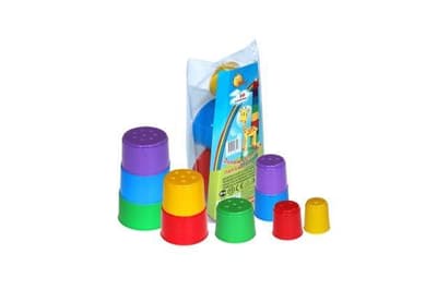 Polesie 35967 Zabawka logiczna - Piramidka Nr2 10 elem.w worku