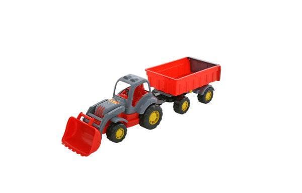 Polesie 45027 "Siłacz" traktor z przyczepą i łyzką w siatce