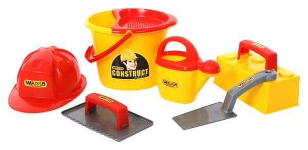 Wader-Polesie 50205 Zestaw kamieniarza Nr6 "Construct" (7 elem.) w siatce