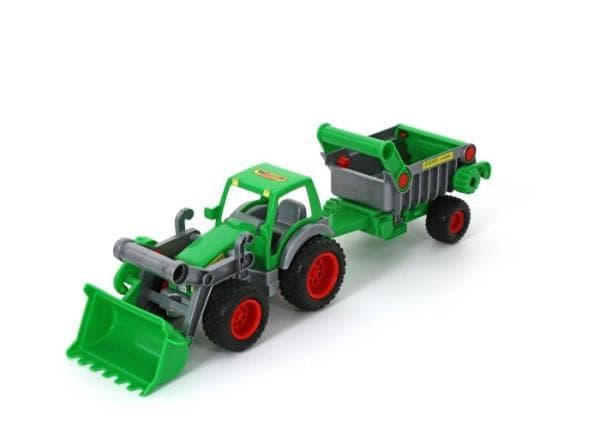 Wader-Polesie 8718 "Farmer-technik" traktor ładowarka z naczepą w siatce