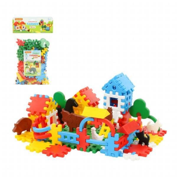 Polesie 4871 Klocki "Farmer" 112el. w worku