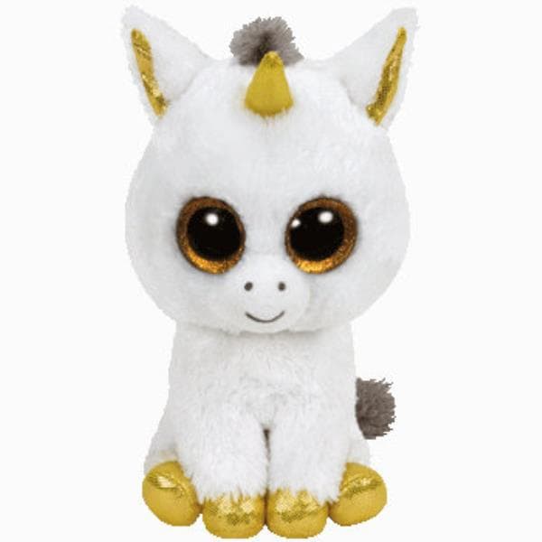 TY BEANIE BOOS PEGASUS - white unicorn 24cm 36825